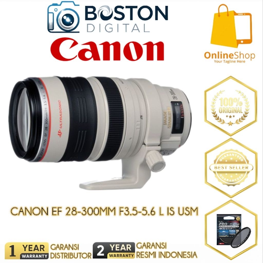 LENSA CANON EF 28-300MM F3.5-5.6 L IS USM / 28-300MM USM IS II