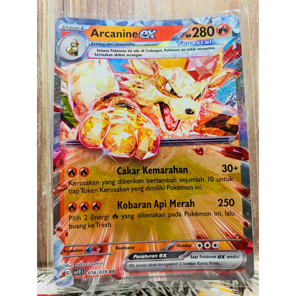Arcanine ex RR Pokemon Indonesia