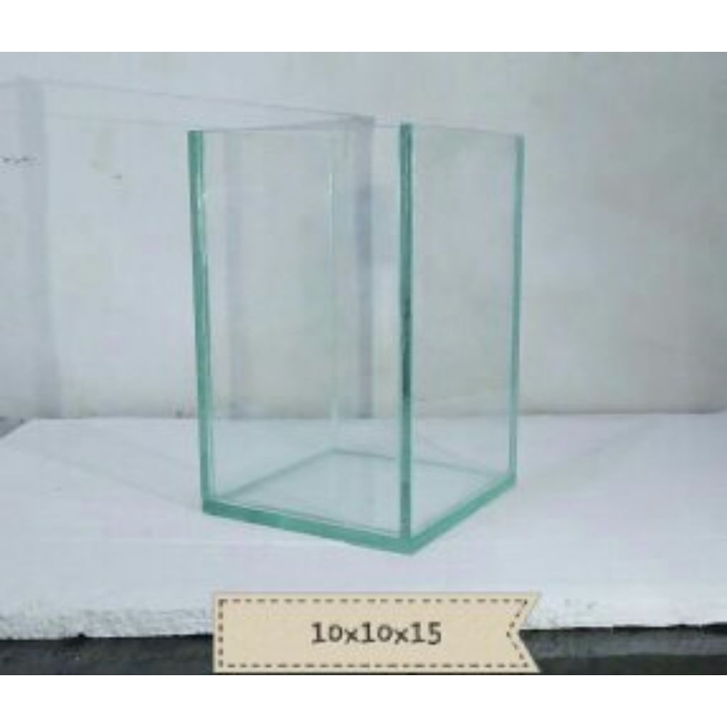 akuarium/soliter/kaca/cupang/ikanhias/10x10x15