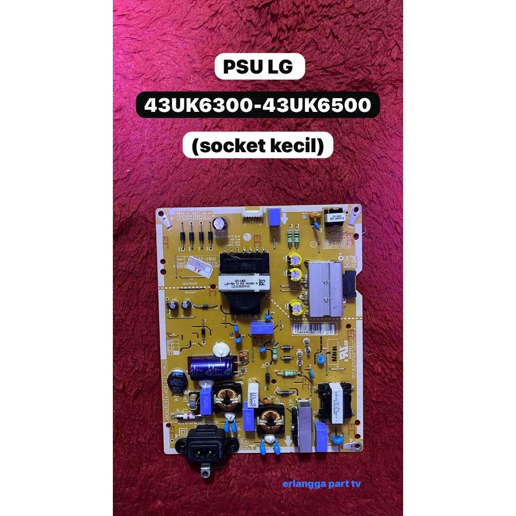 Psu LG 43UK6500-Psu 43UK6300-Power Supply LG 43UK6500-Power Supply LG 43UK6300