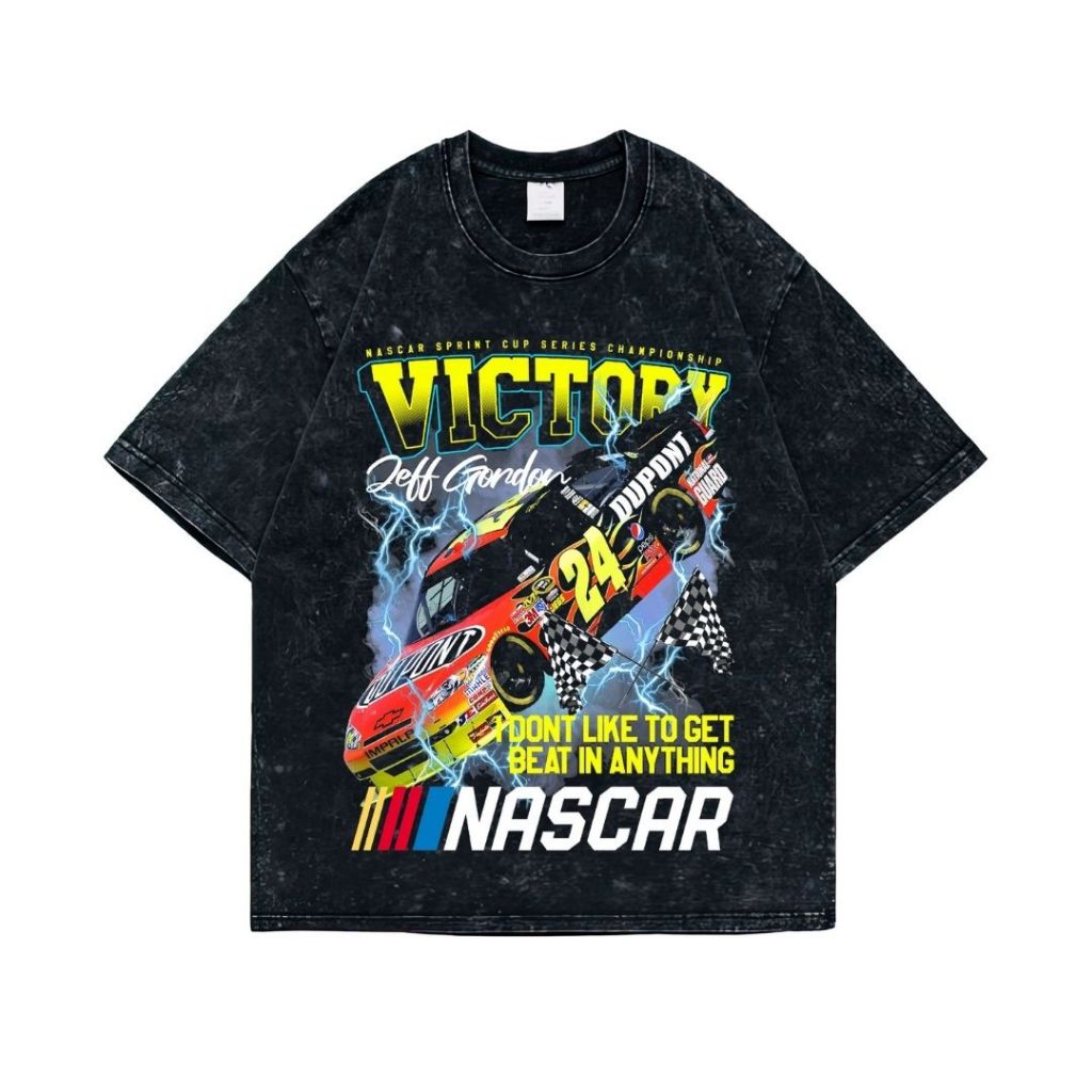 Kaos Oversize Victory | Stone Wash | Resmora | Vintage | Atasan | Nascar