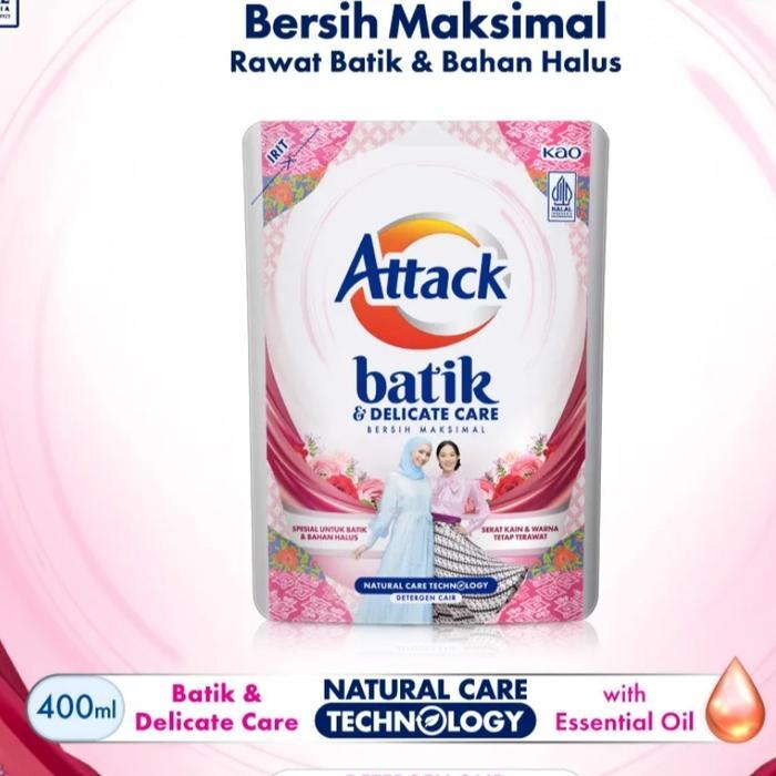 Attack Batik Care 400ml Pouch - Deterjen Cair Sabun Pencuci Pakaian Batik