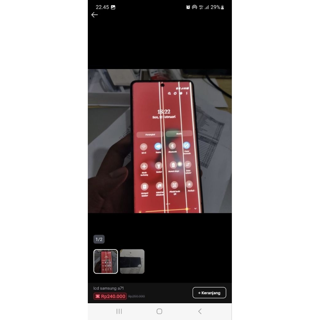 lcd galaxy a71