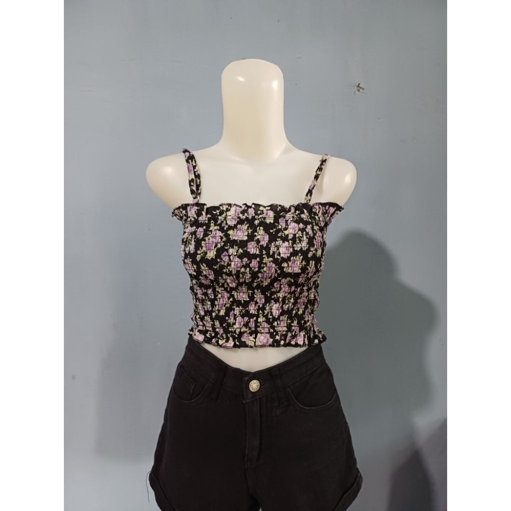 Preloved Tanktop/Crop top/Smoke crop