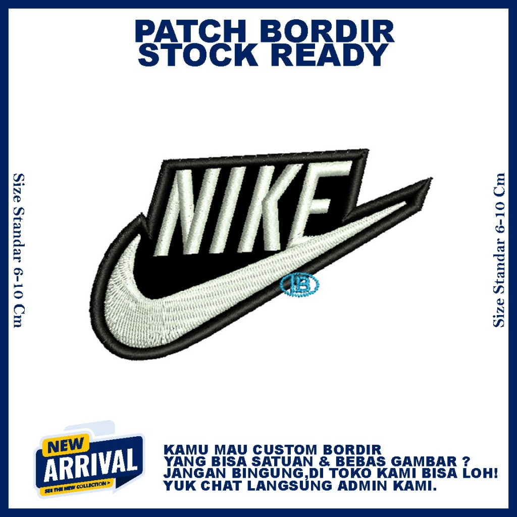 PATCH BORDIR LOGO NIKE HIGH QUALITY EMBROIDERY - ZONABORDIR