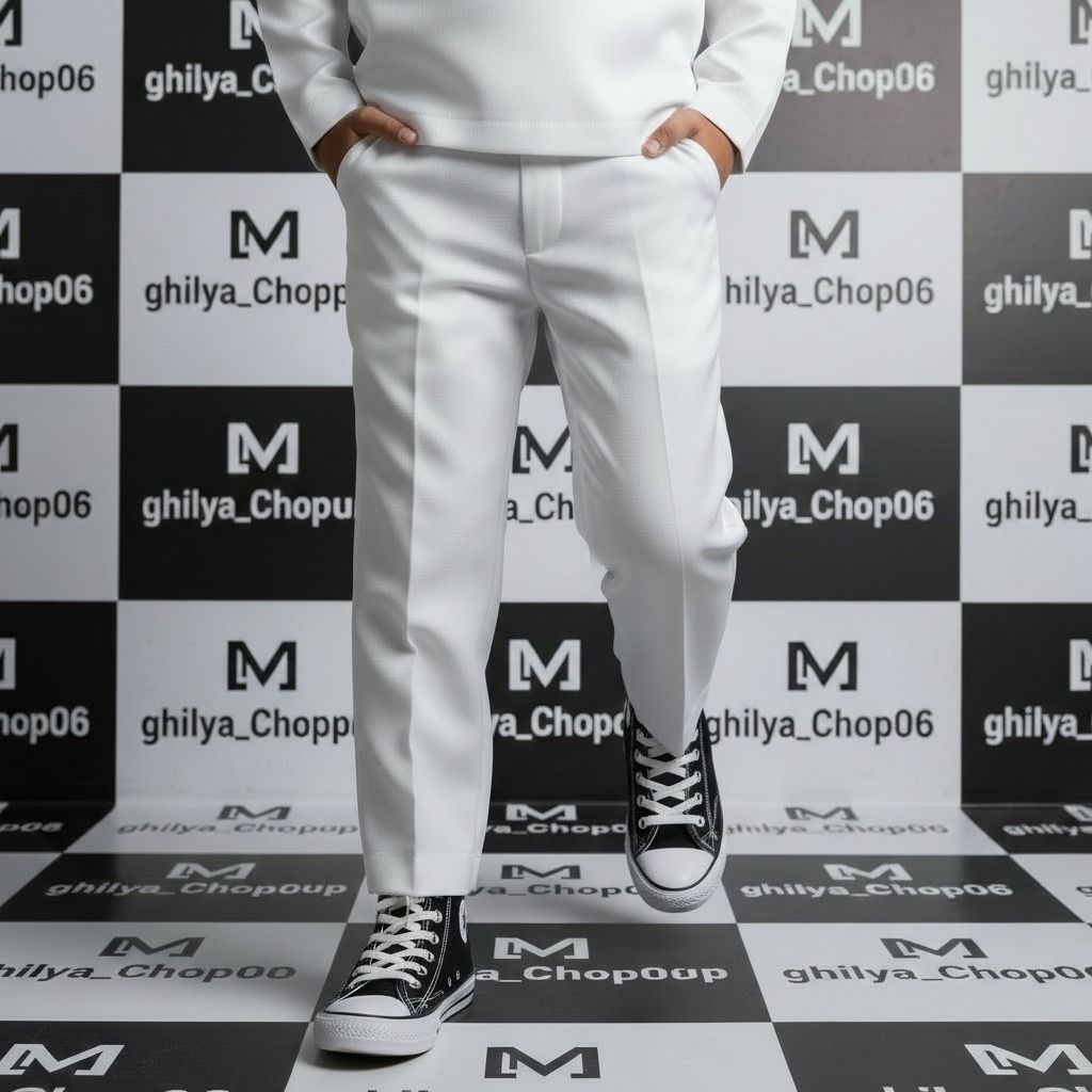 Celana putih panjang sd, celana putih karet, celana putih sekolah, celana putih sd jumbo, celana put