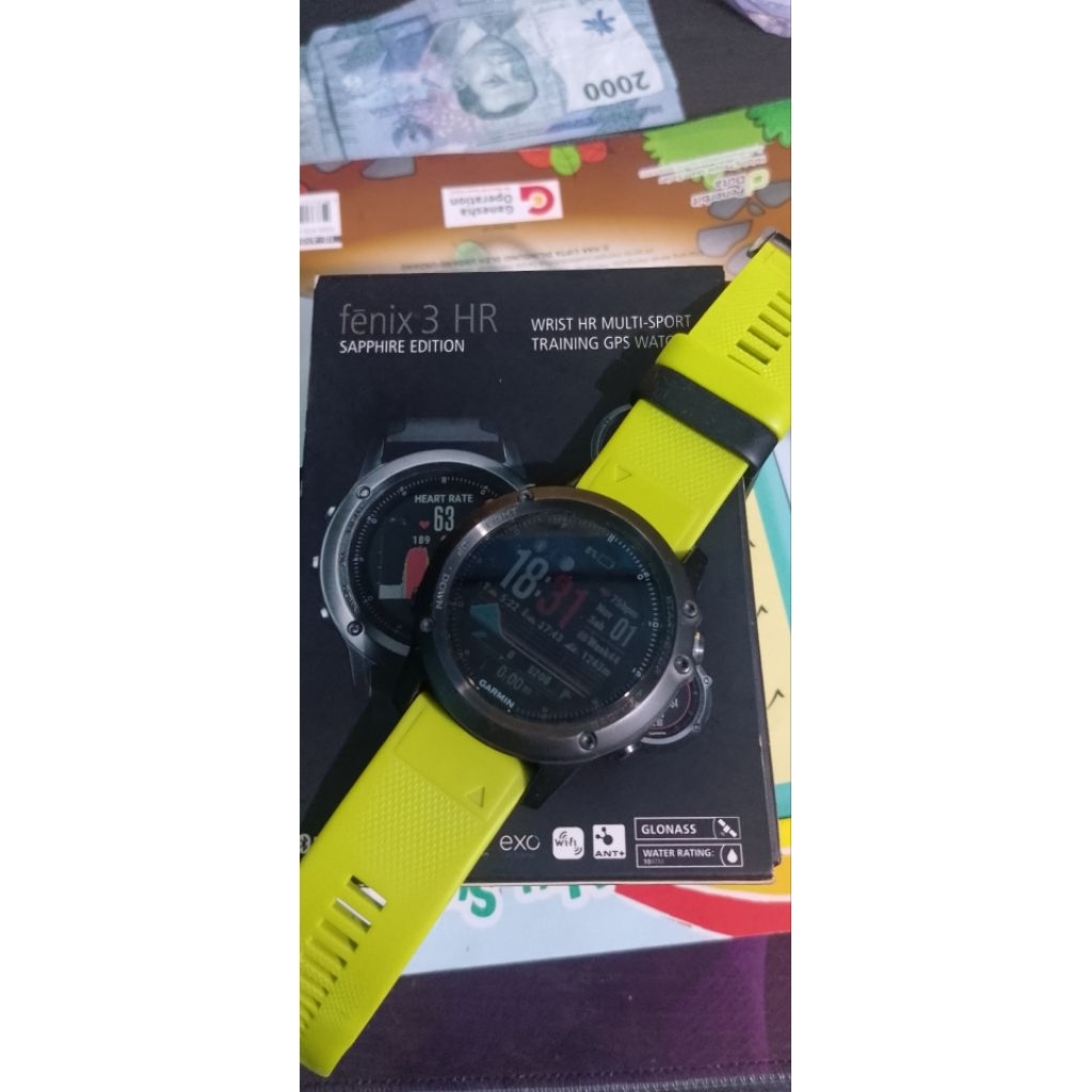 Jam tangan Garmin Fenix 3 HR Sapphire Edition