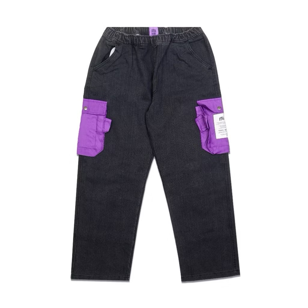 DENIM TOXIC CARGO PANTS