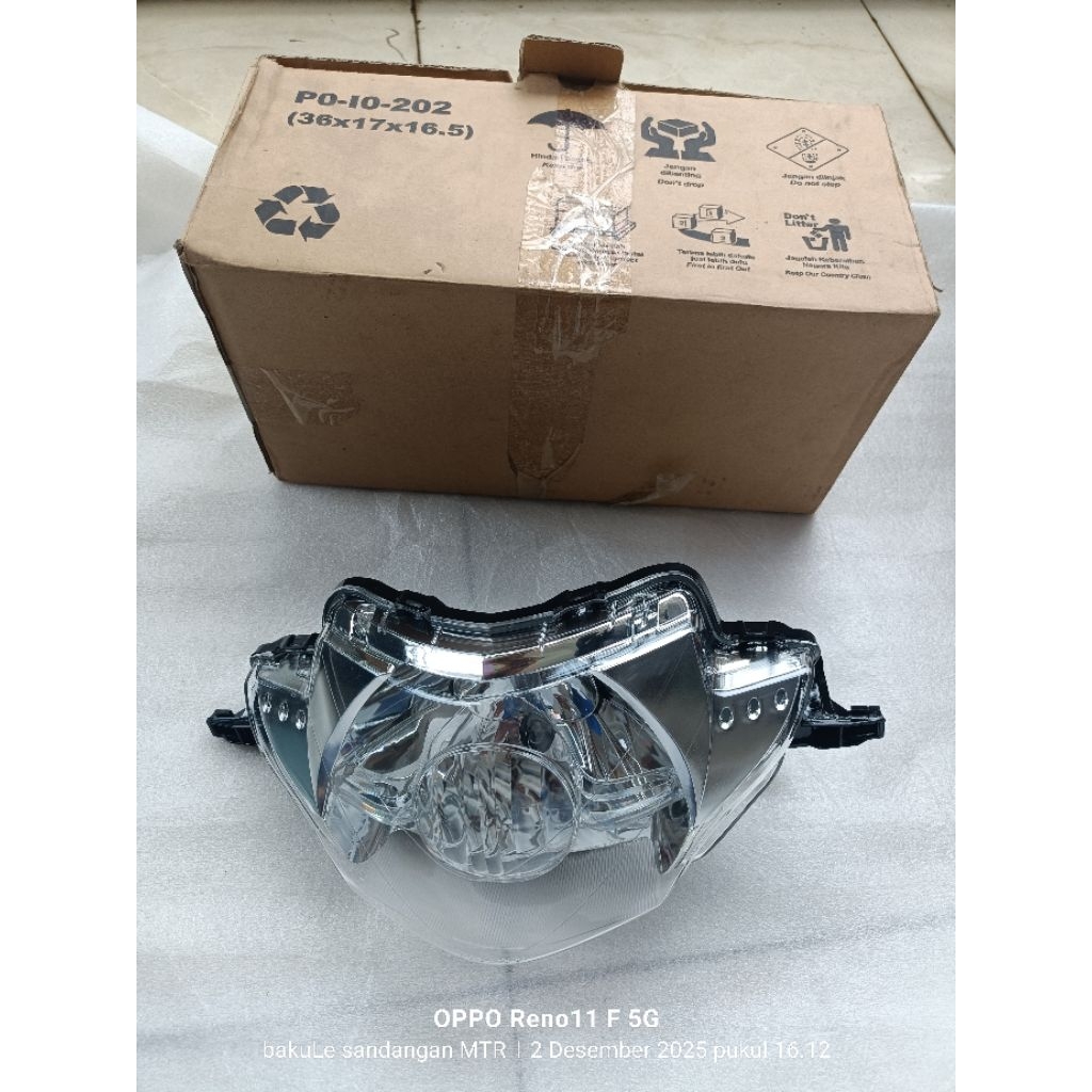 reflektor Lampu depan headlamp assy honda supra x 125 old lama  original AHM 33100 ktm 851