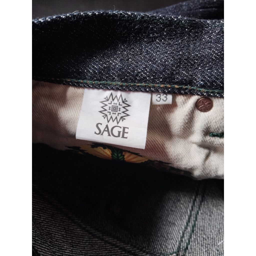Sage Hemp 25 oz Unsanforized