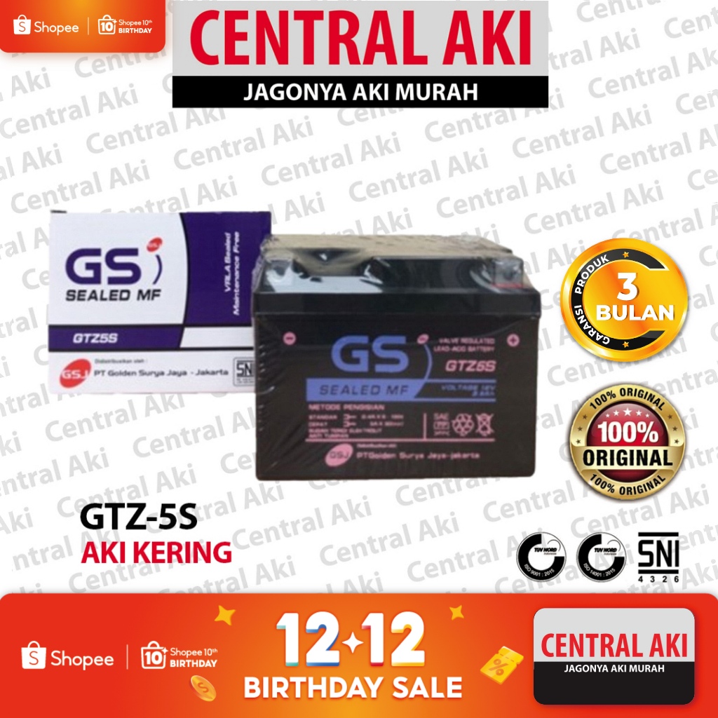 Aki Motor Revo 110 Absolute GTZ5S Aki Kering