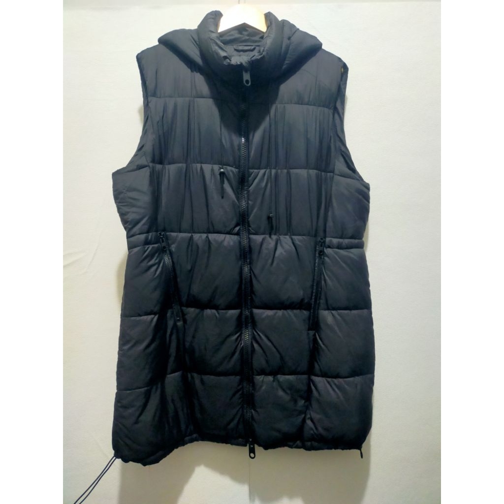 Long Puffer Vest Zara XXL wanita