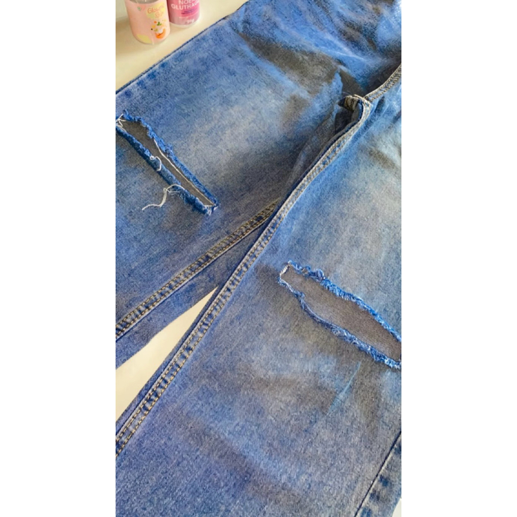 Preloved-BaggyJeansSnowBlue(S)/By.LuluJeansStore