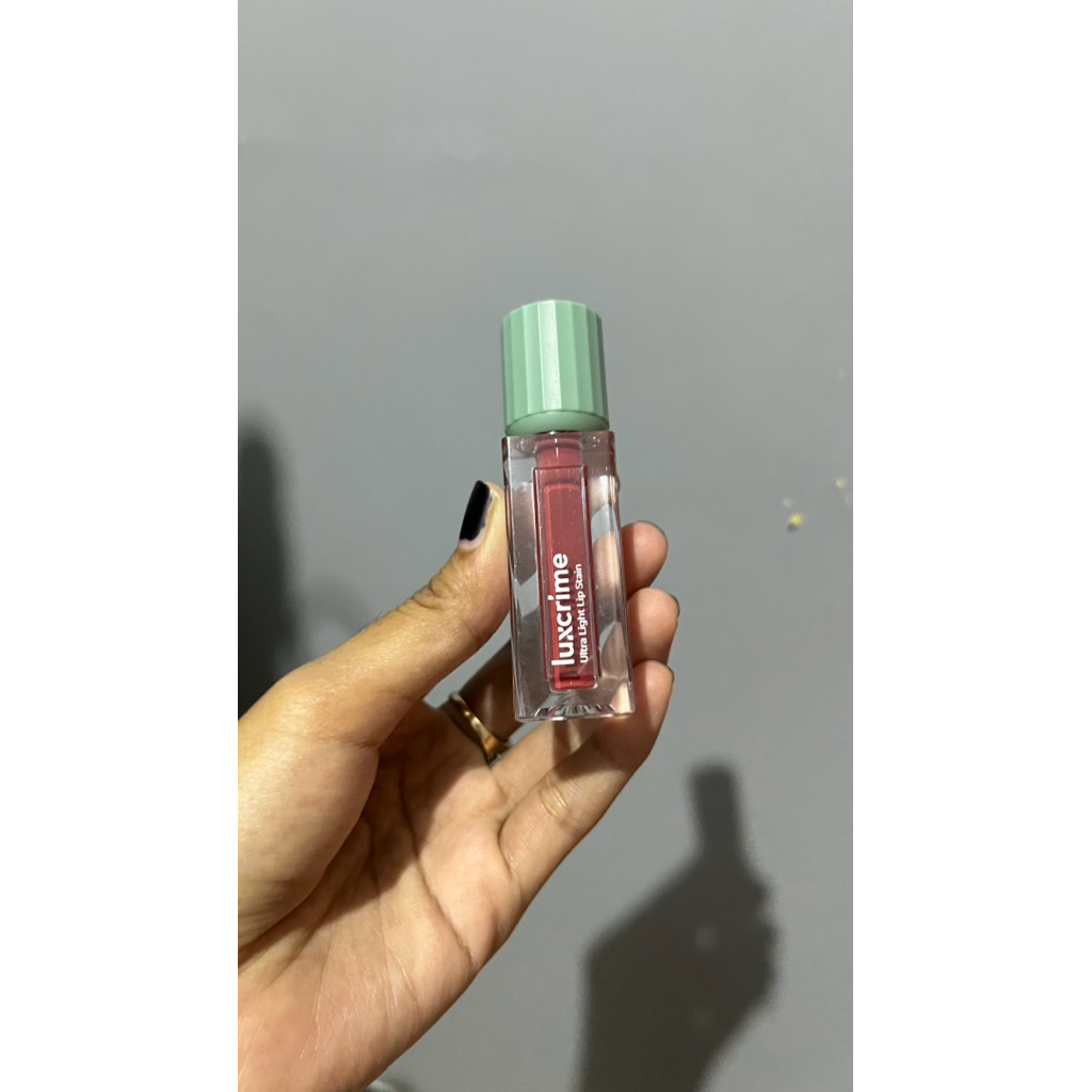 preloved luxcrime lip stain shade rose sand