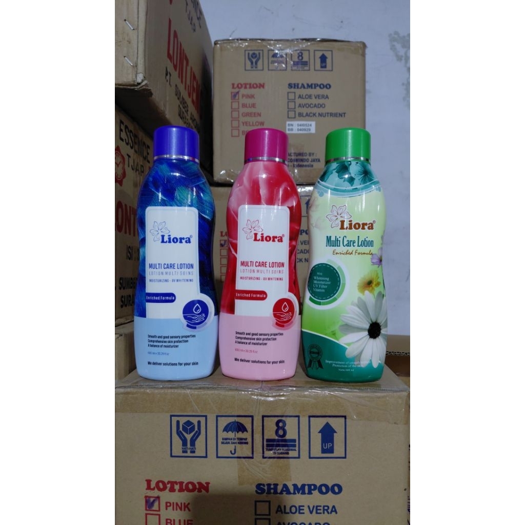( 3 PCS ) LIORA BODY LOTION 600ML