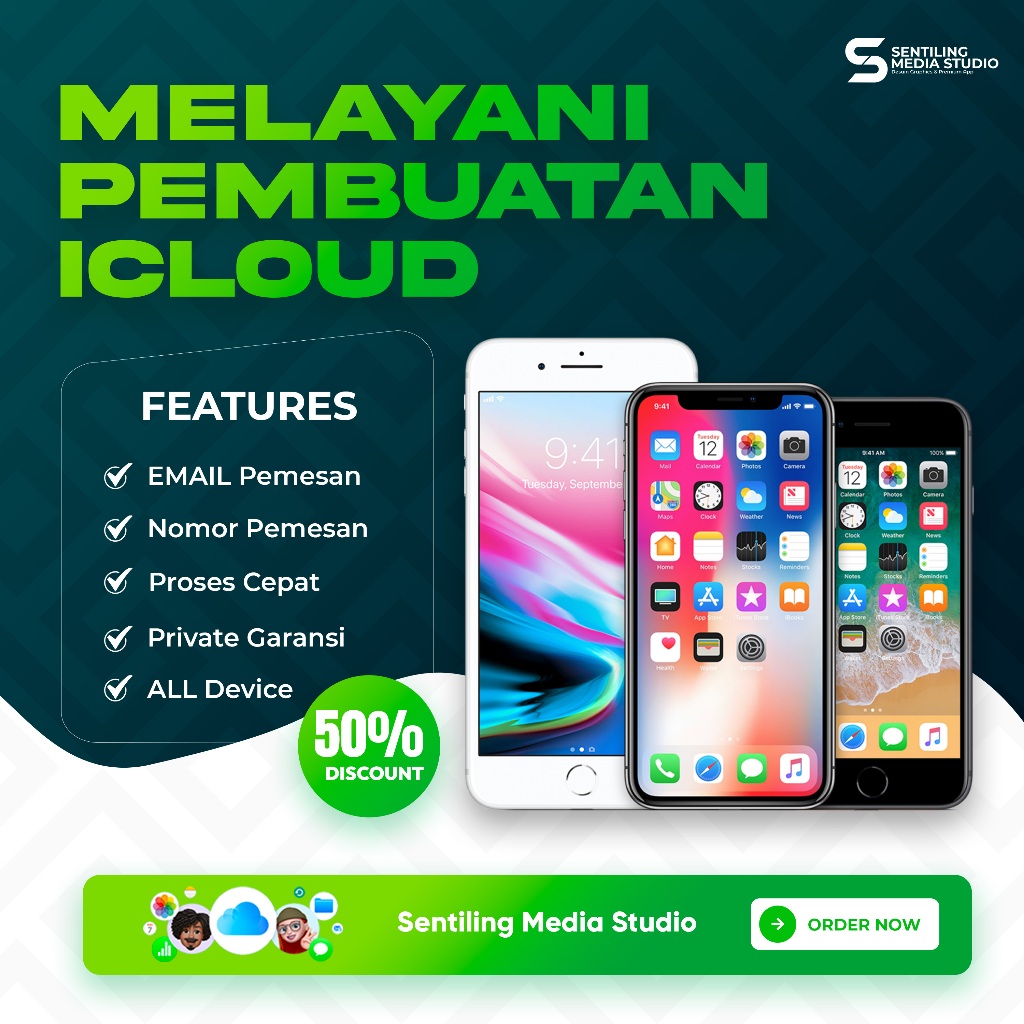 MELAYANI APPLE ID ICLOUD IPHONE IPAD MACBOOK PERMANEN GARANSI TERMURAH