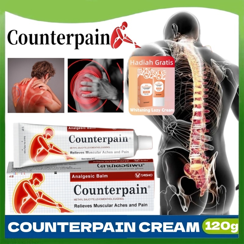 *COD ORI*Counterpain Cream Counterpain 120gr untuk Meredakan Nyeri Otot Taisho Counterpain Cream - P