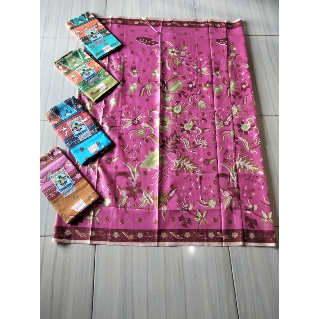 Hemat isi 2-5pcs kain sarung cap DUA IBU/ kain sarung sudah dijahit/ kain sarung wanita murah kualit