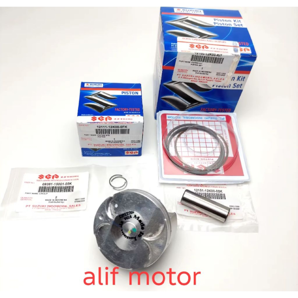 PISTON KIT SEHER OS STD STANDAR GSX 150 SATRIA FU FI INJEKSI BANDIT 150 ORIGINAL SGP