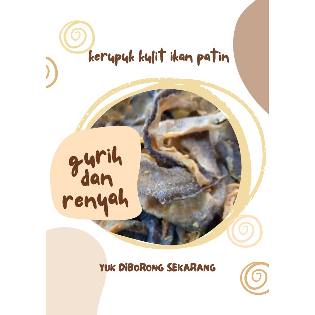 kerupuk kulit ikan patin 1kg mentah