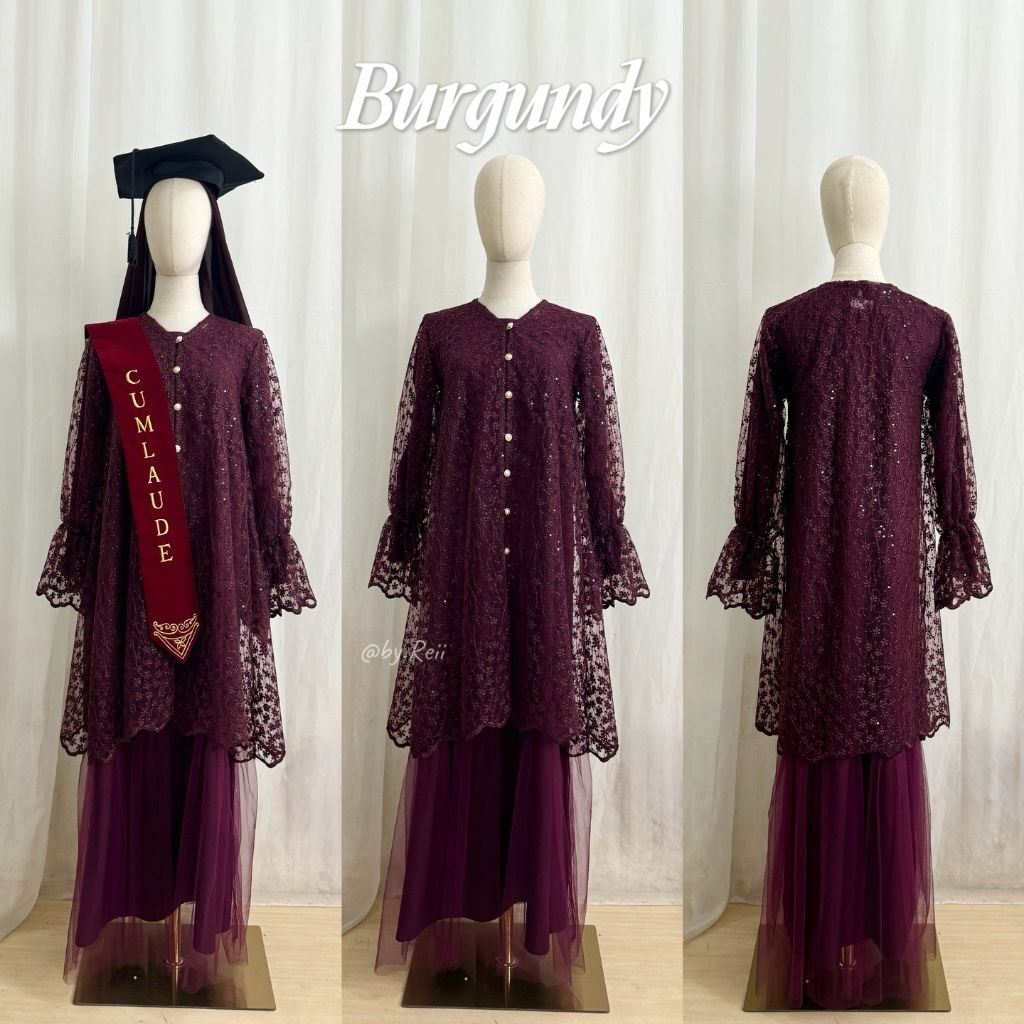 Haura / gaun syari / gaun kondangan / kebaya wisuda syari