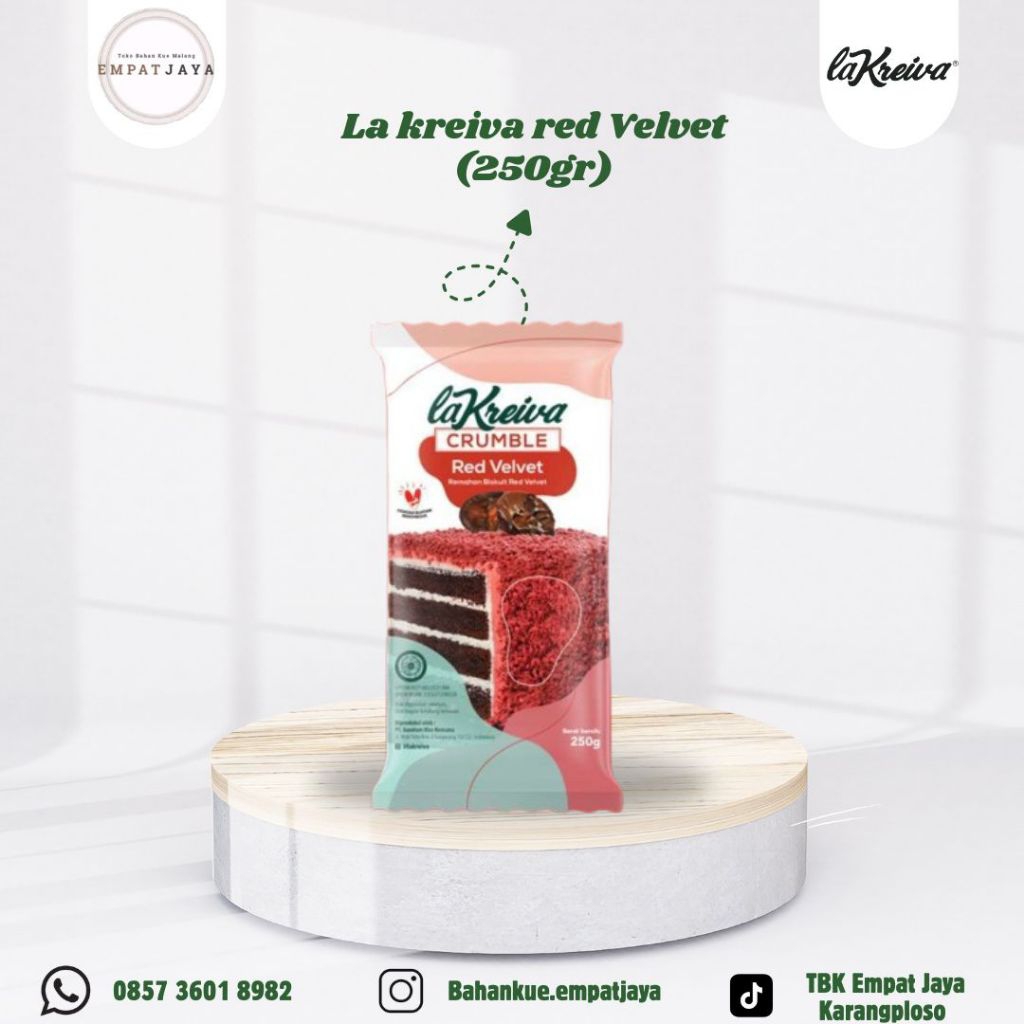 la kreiva red Velvet crumble 250 gr