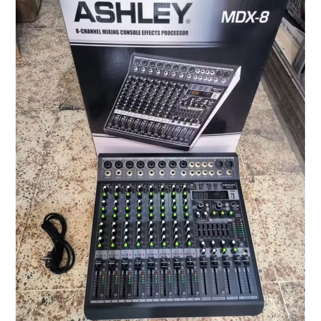 Mixer Ashley MDX-8 MDX 8 0riginal 8 channel