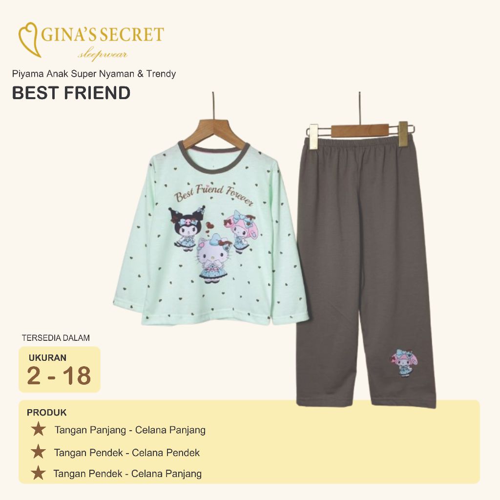 Baju Tidur Anak Perempuan Gina's Secret