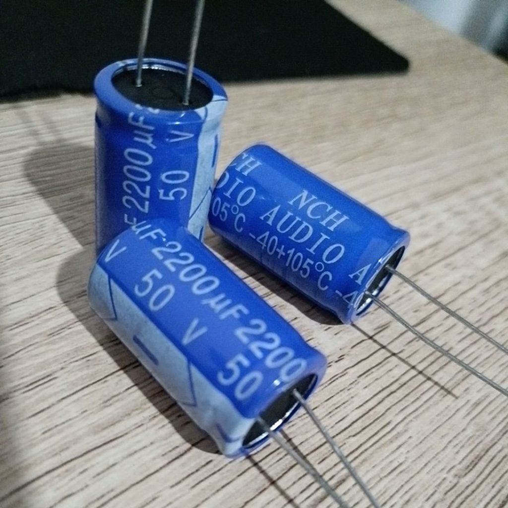 Capasitor elco 2200uf 50v NCH Audio kualitas original elko 50volt 2200uf