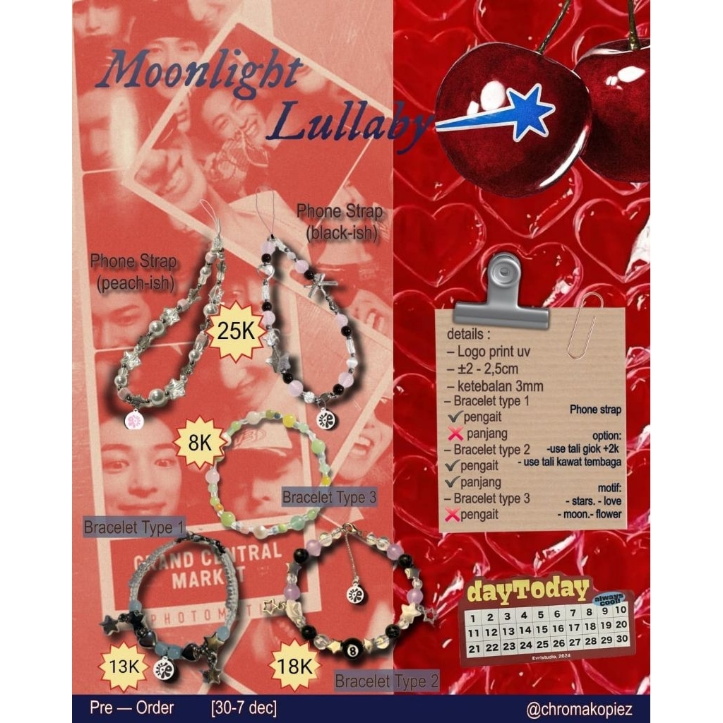 bracelet phone strap cortis fanmade