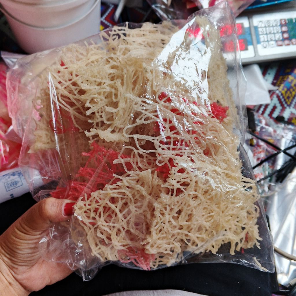 Eyek eyek singkong, kerupuk singkong mentah, rasanya gurih