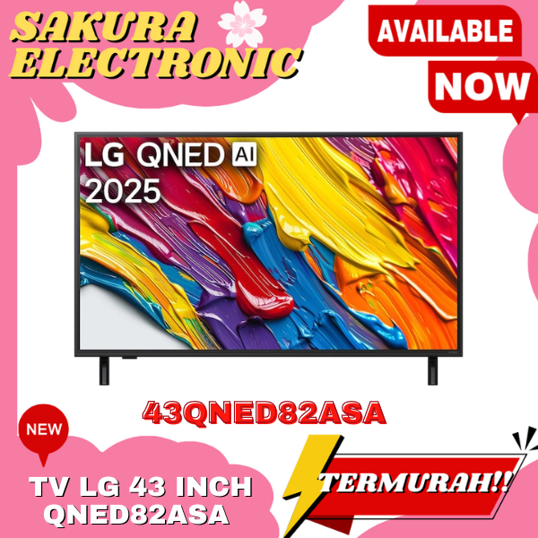 TV LG 43 INCH 43QNED82ASA SMART TV PANEL QNED HDR PRO SMART AI MAGIC REMOTE