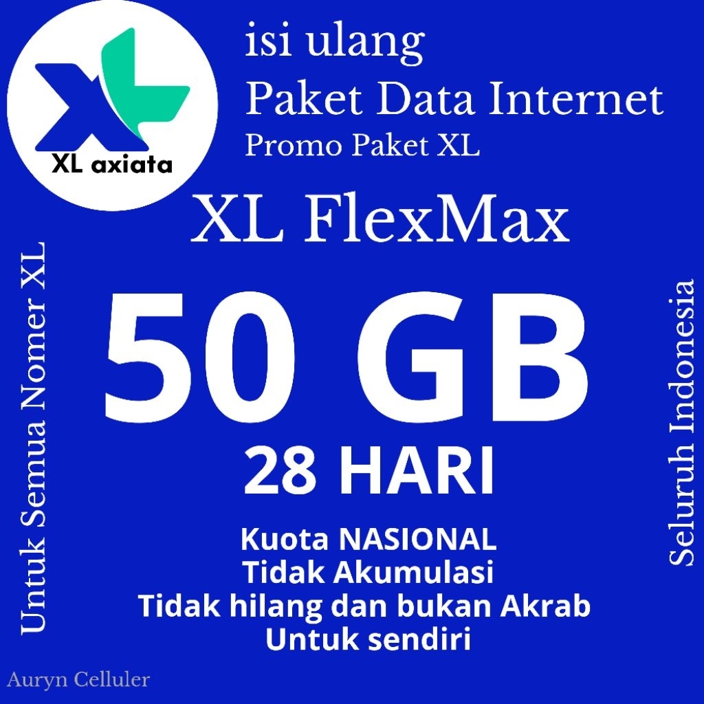 XL 50gb PAKET KUOTA INTERNET