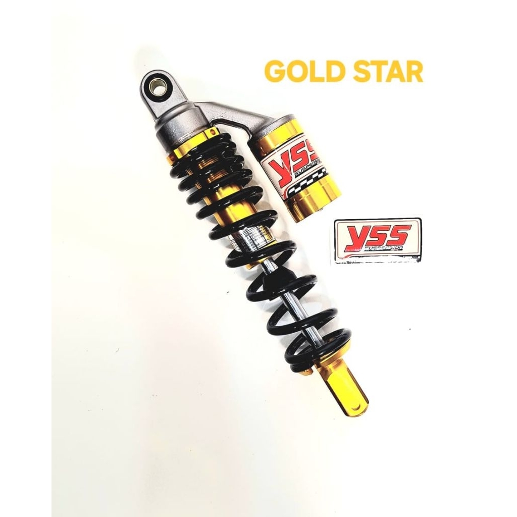 SHOCK  TABUNG BELAKANG COPY YSS TABUNG HITAM/TABUNG KUNING UKURAN 310MM BUAT MOTOR VARIO 110/ BEAT F