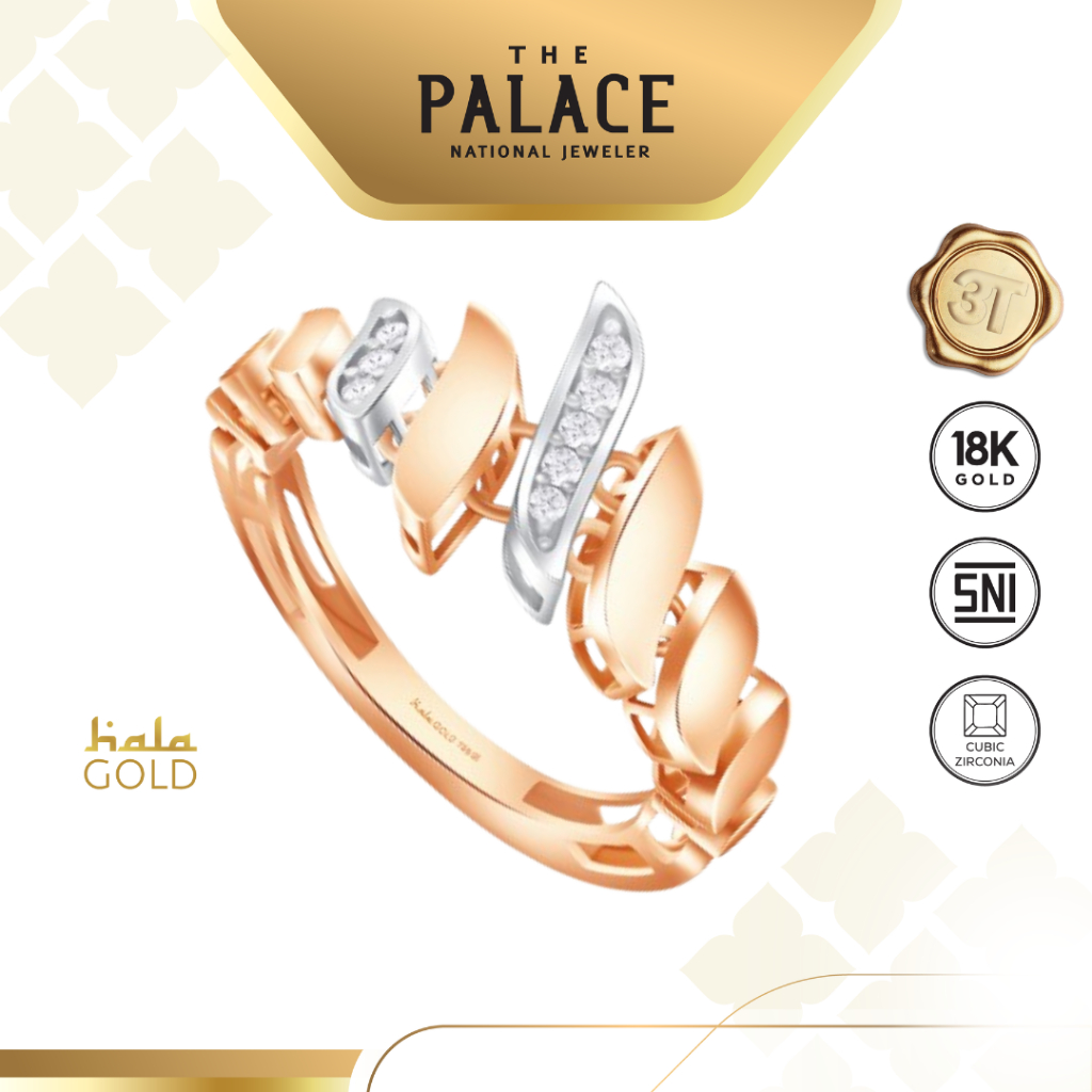 Hala Gold Widadari Collection Ladies Ring / Cincin