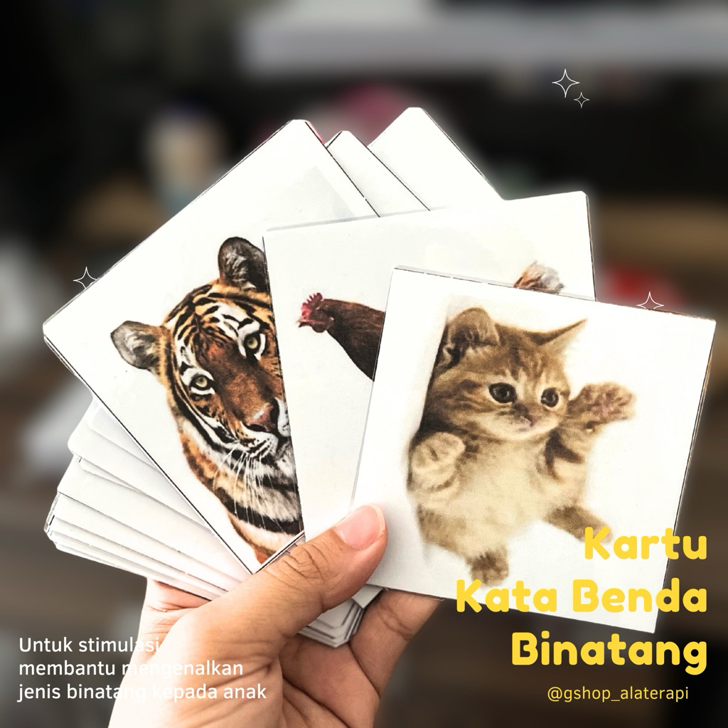 Kartu Kata Benda Binatang