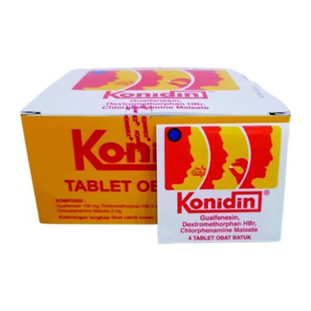 KONIDIN OBAT BATUK 1 BOX ISI 50 STRIP(1 STRIP ISI 4 TABLET)