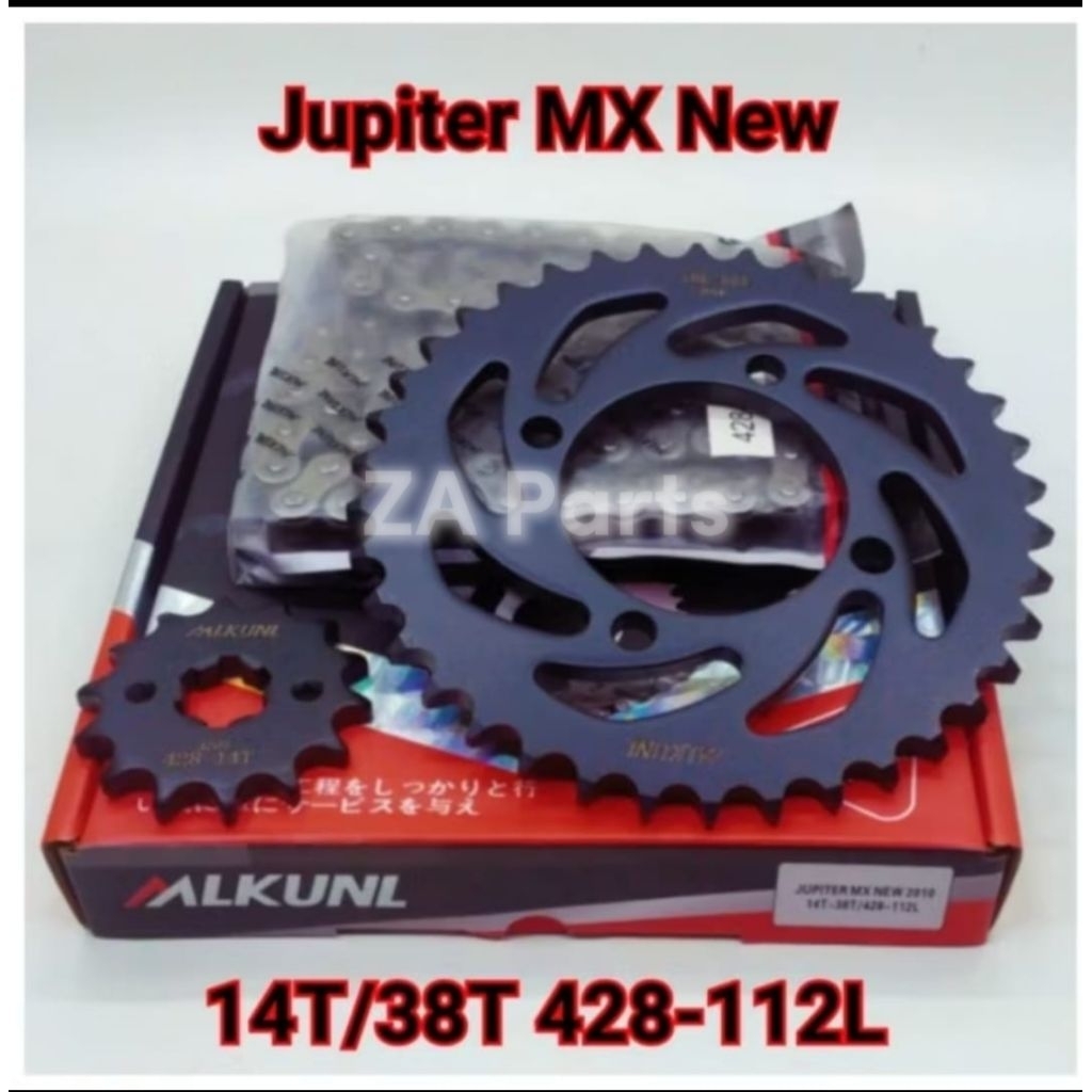 GEAR PAKET SET GIRSET RANTAI CHOHO JUPITER MX NEW JUPITER MX VEGA R CRYPTON FORCE 1 JUPITER Z MLKUNL