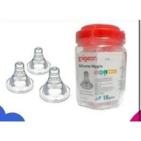 Thohir Store|silicone nipple silikon nipple karet botol dot pigeon peristaltic nipple standard Ori