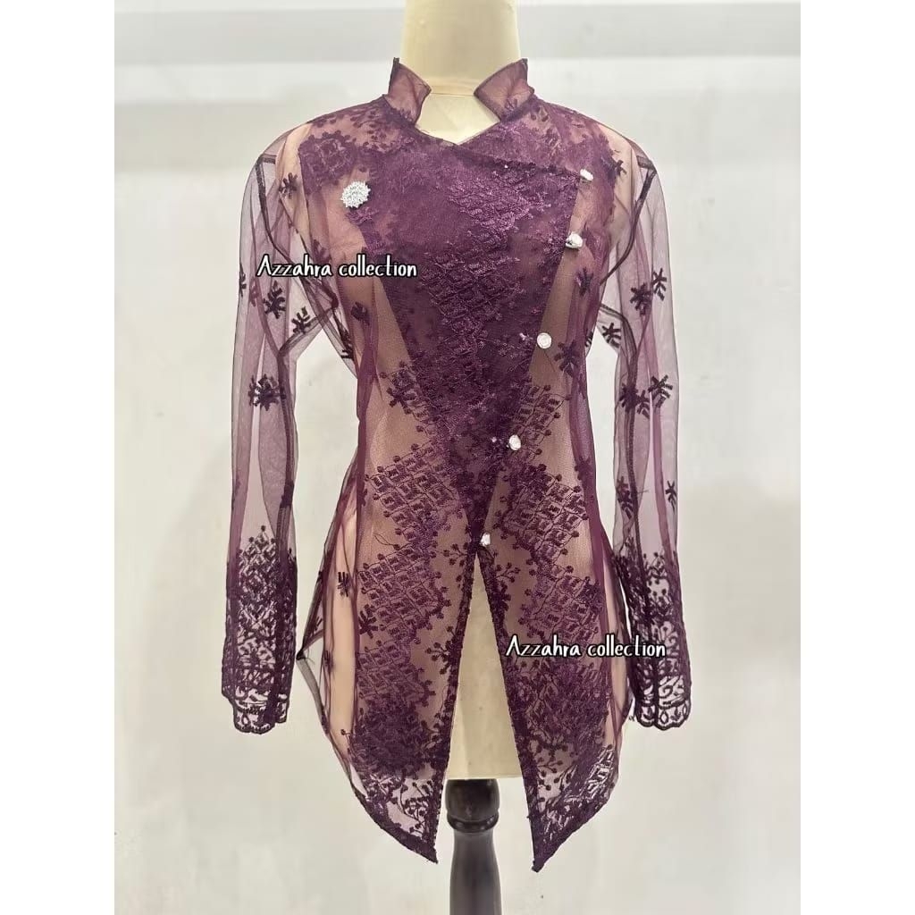 outer brokat kebaya Janggan / outer tunik brokat modern / outer kebaya wisuda pesta