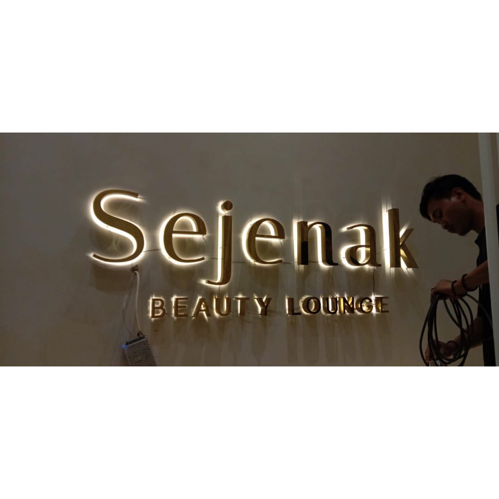 Huruf timbul stainless / Signage stainless led backlite