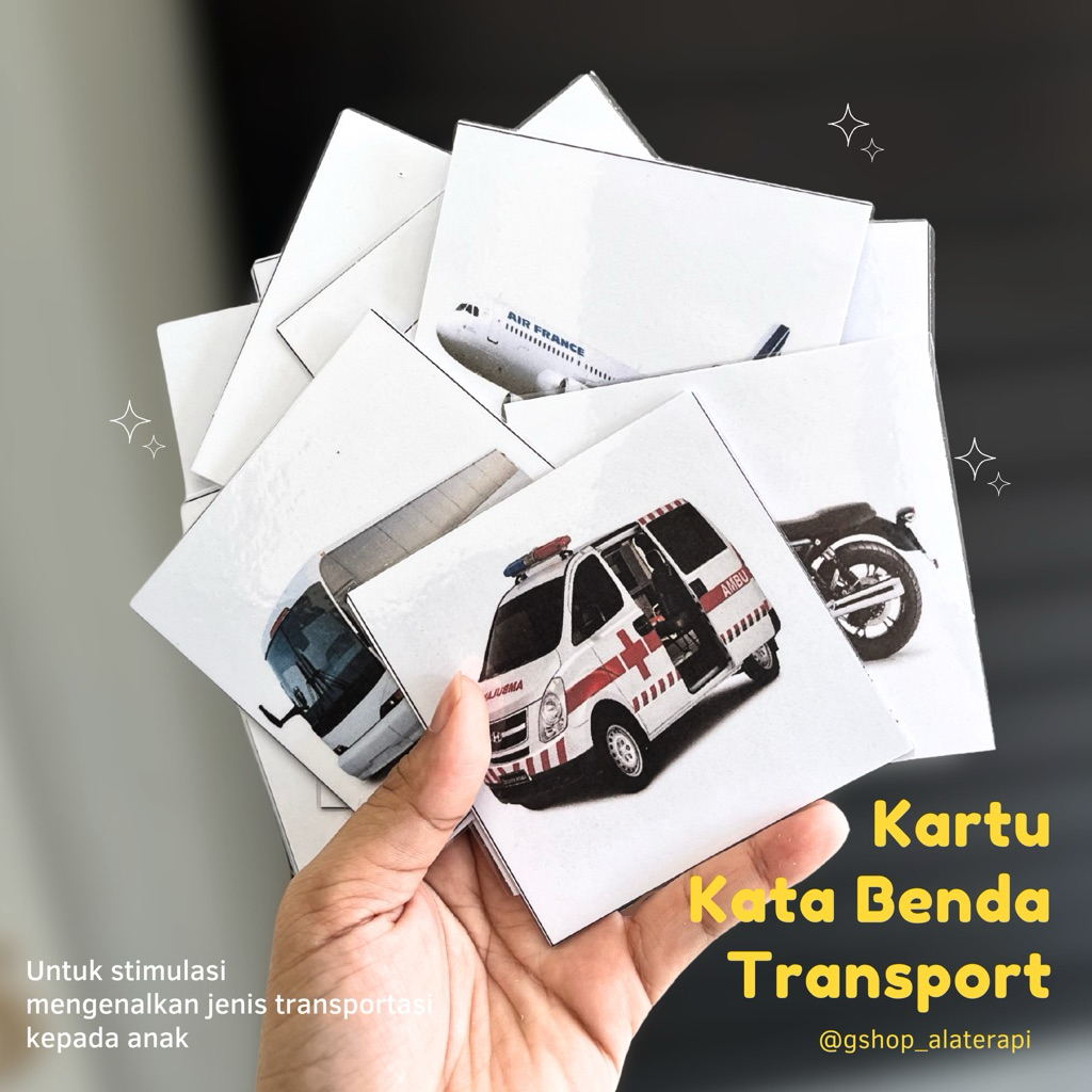 Kartu Kata Benda Alat Transportasi