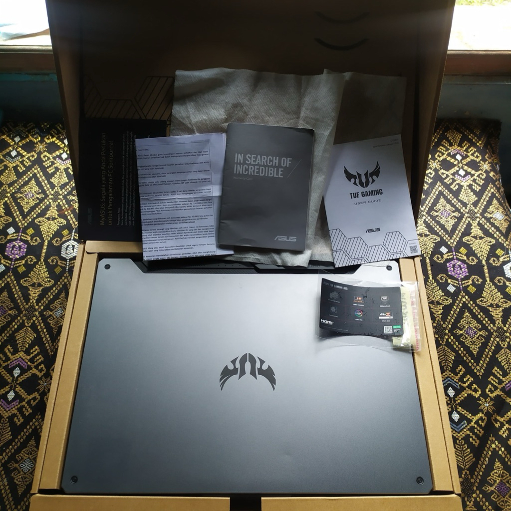 Asus TUF Gaming A15 FX506IH Ryzen 5 4600H RAM 16/512GB+GTX 1650 4GB GDDR6