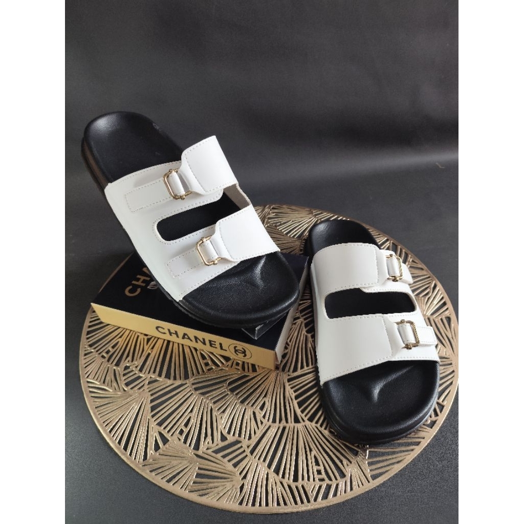 Lexuse Sendal wanita Platfrom Kekinian Sendal Kulit Vanesa Series