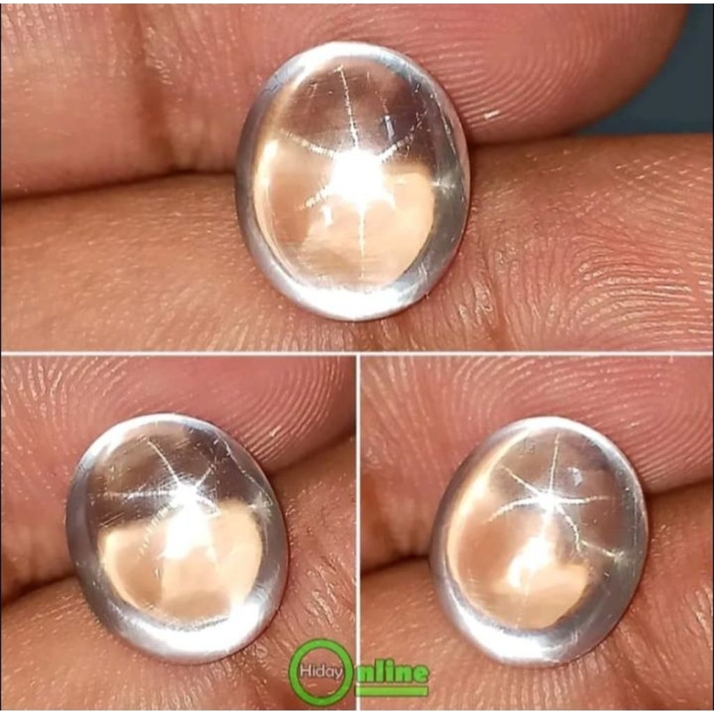 batu permata king safir Star white