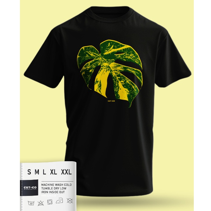 T-Shirt / Baju Kaos Tanaman Hias MONSTERA VARIEGATA DELI AUREA