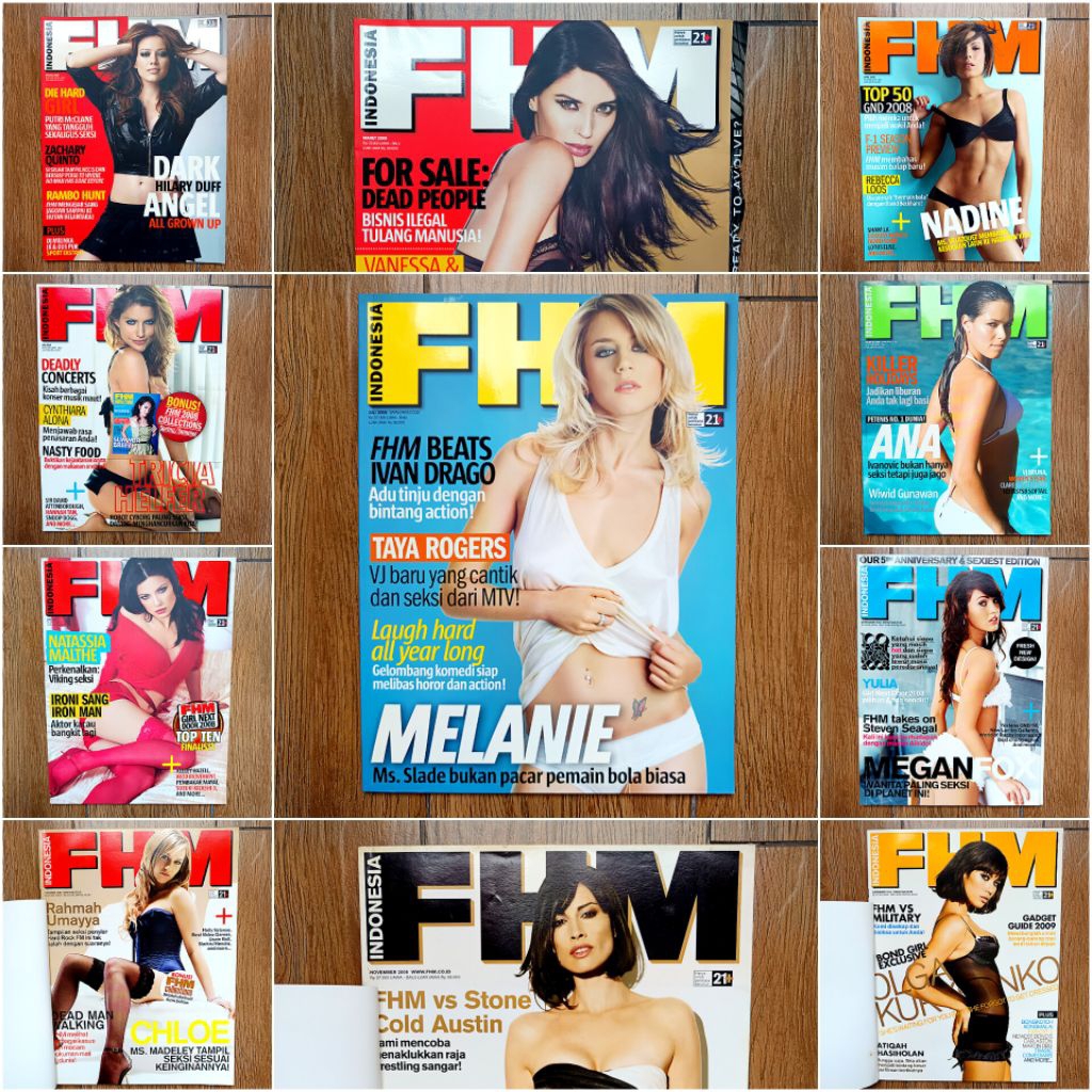 Majalah FHM Indonesia ( For Him Magazine ) edisi tahun 2008.