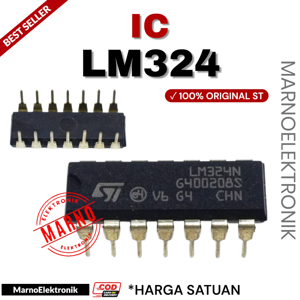 IC LM324 ST LM324N LM 324 N 324N ASLI ORIGINAL ORI