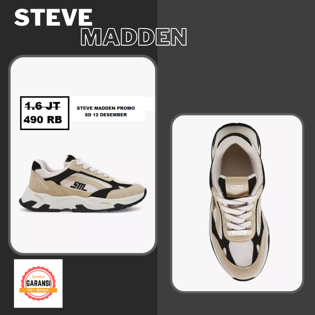Sepatu Steve Madden sneakers wanita original 100%