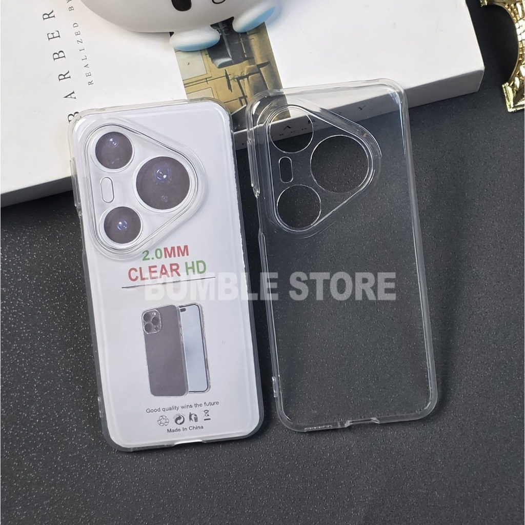 Bumble - Huawei Pura 80 Huawei Pura 80 Pro Huawei Pura 80 Plus Softcase Clear Case Bening 2.0mm Case